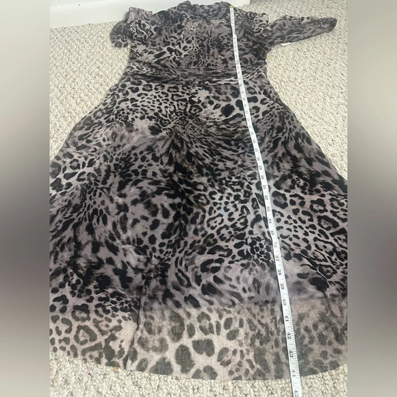 Eliza J Leopard Print Long Sleeve Dress size 14 new with tag - Picture 12 of 13